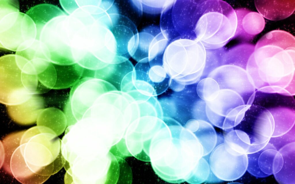 “Vibrant Abstract Wallpaper: Overlapping Circles & Light Glares”