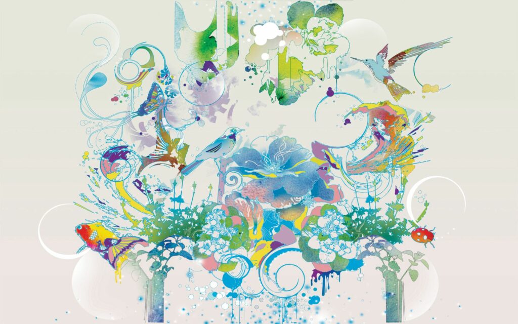 Colorful Abstract Wallpaper: Playful 1920x1200 Design for Background