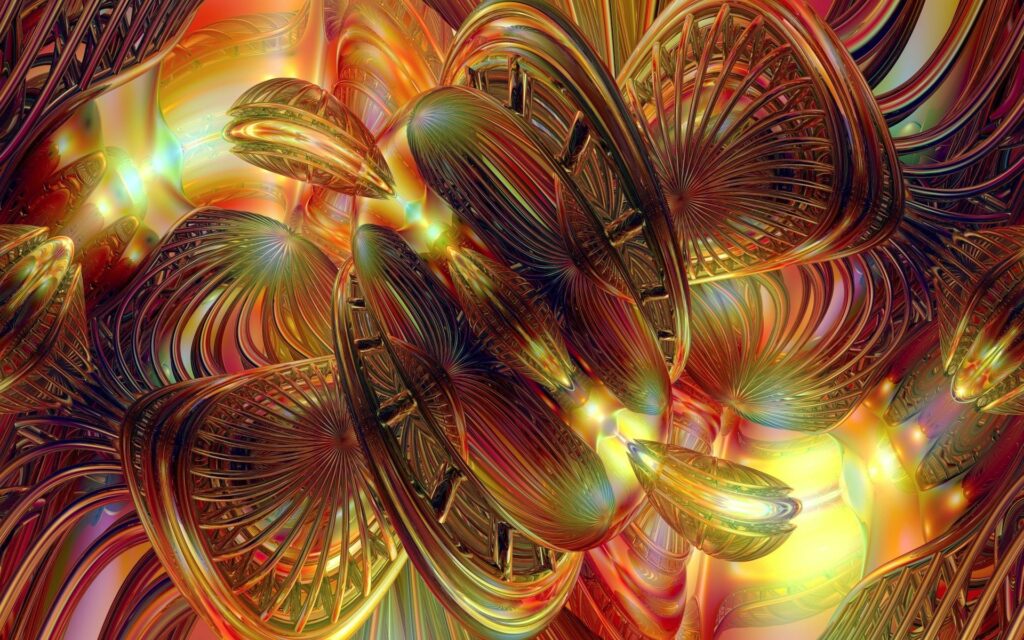 Dynamic 1920x1200 Abstract Wallpaper with Radiant Spirals