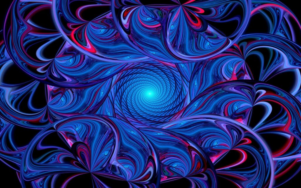 Vibrant Swirling Neon Abstract Wallpaper - 1920x1200 Background