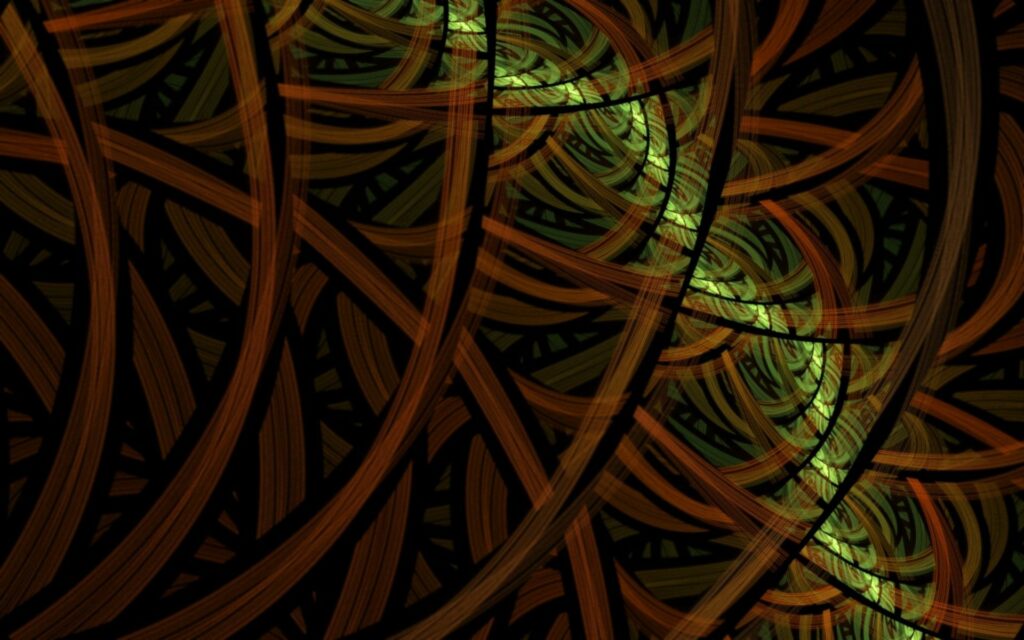 Colorful Abstract Wallpaper: Intricate Interwoven Bands & Shadows