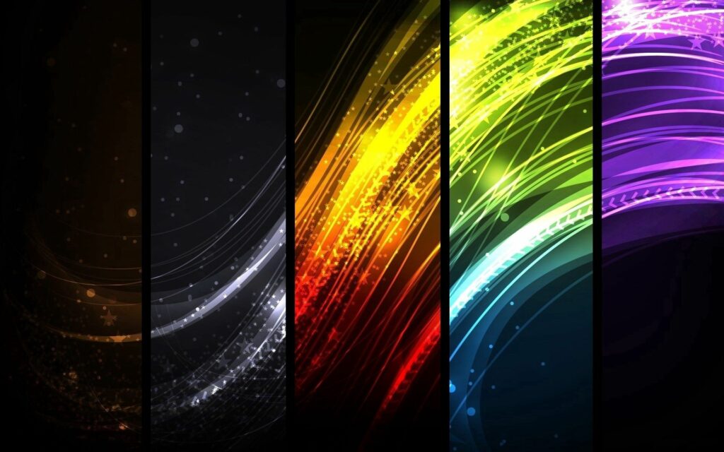 Vibrant 1920x1200 Colorful Rays and Dynamic Lines Wallpaper