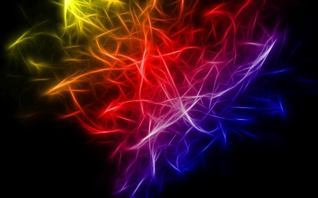 Vibrant 1920x1200 Neon Lines Abstract Wallpaper Background