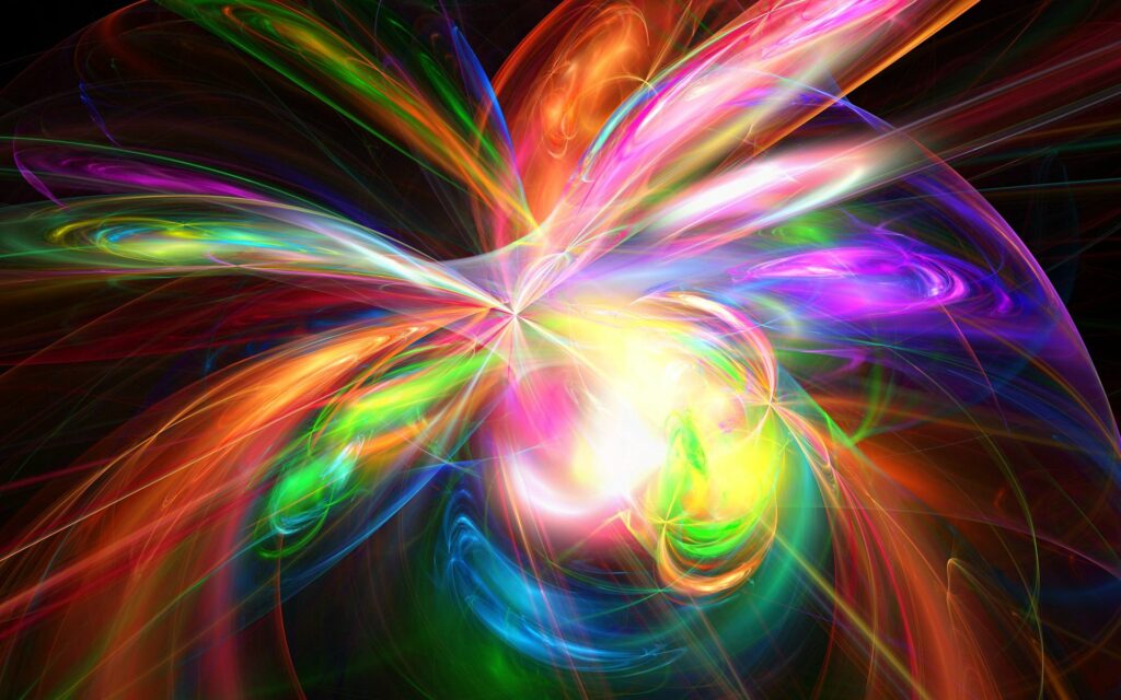 Vibrant Rainbow Explosion Abstract 1920x1200 Background Wallpaper