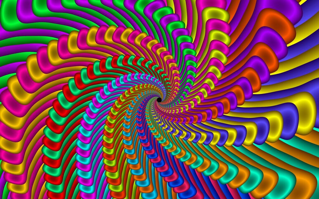 Vibrant Spiral Pattern Wallpaper – Dynamic Colorful Background 1920x1200
