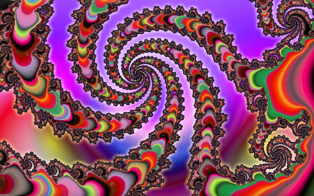 Vibrant Spiral Pattern Wallpaper - Colorful Optical Illusion Background