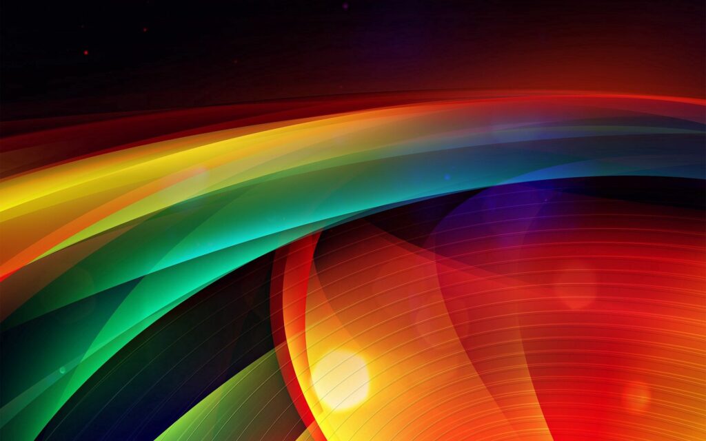 Vibrant 1920x1200 Abstract Wallpaper with Colorful Rays & Reflections