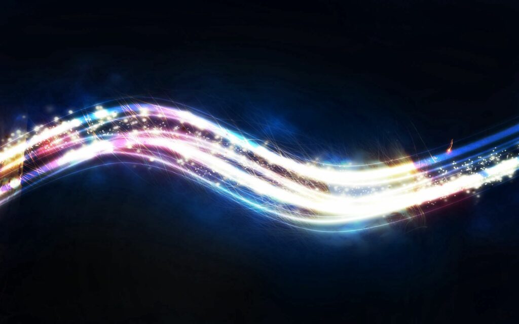 Vibrant 1920x1200 Wavy Line Wallpaper with Spectrum of Light