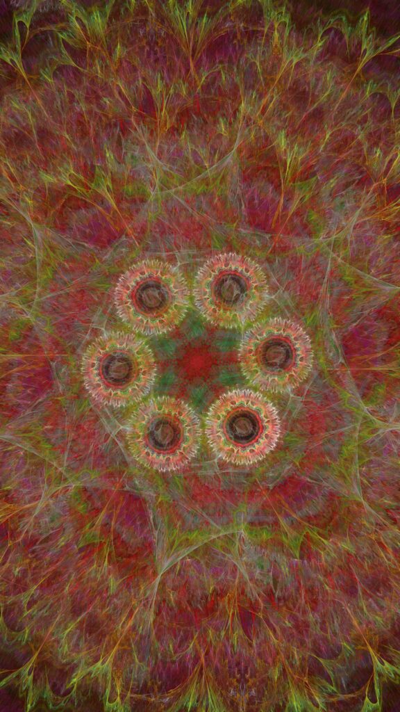 Vibrant 2160x3840 Abstract Kaleidoscope Wallpaper Background