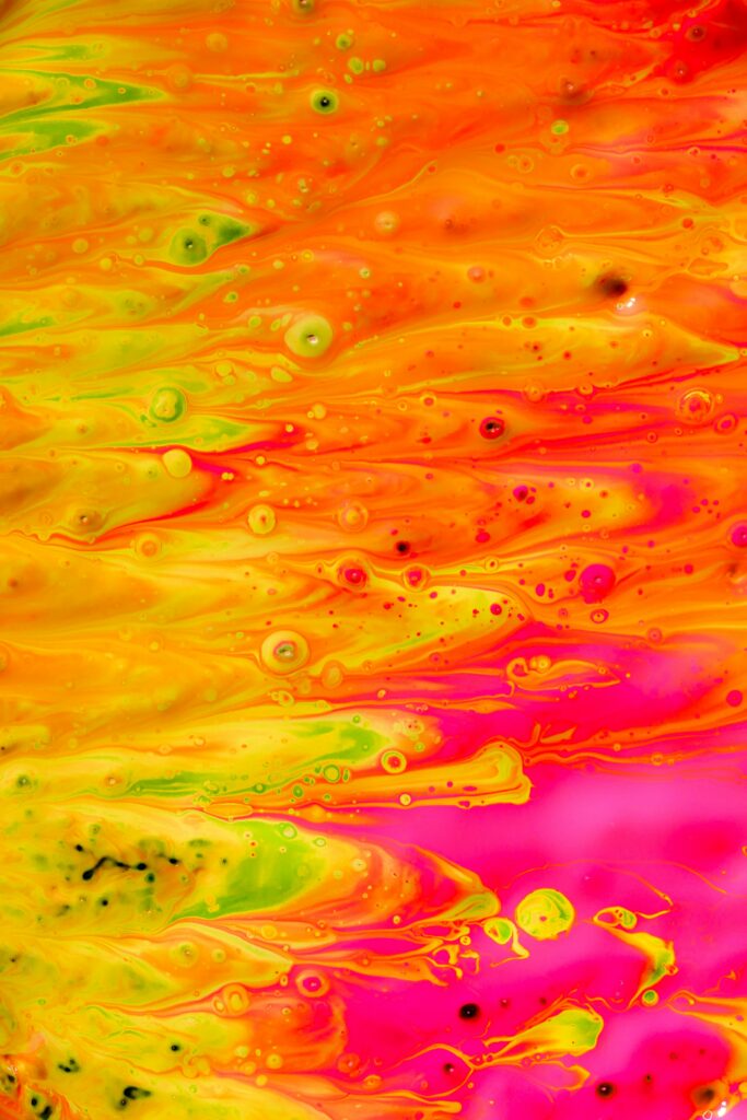 Mesmerizing Multicolored Liquid Paint Wallpaper - Abstract Background