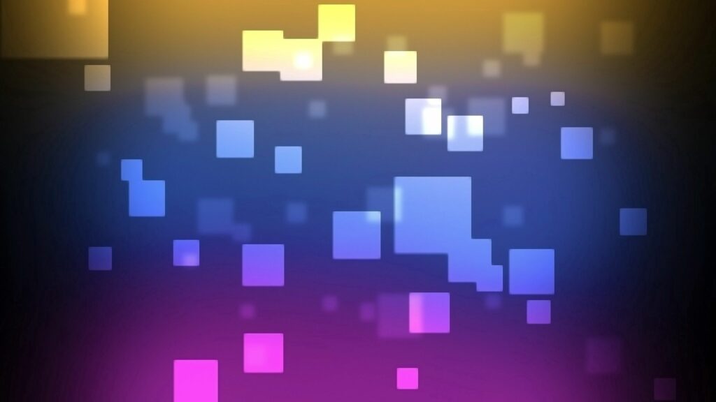 Vibrant 2560x1440 Colorful Cubes Background - Dynamic Glow Wallpaper