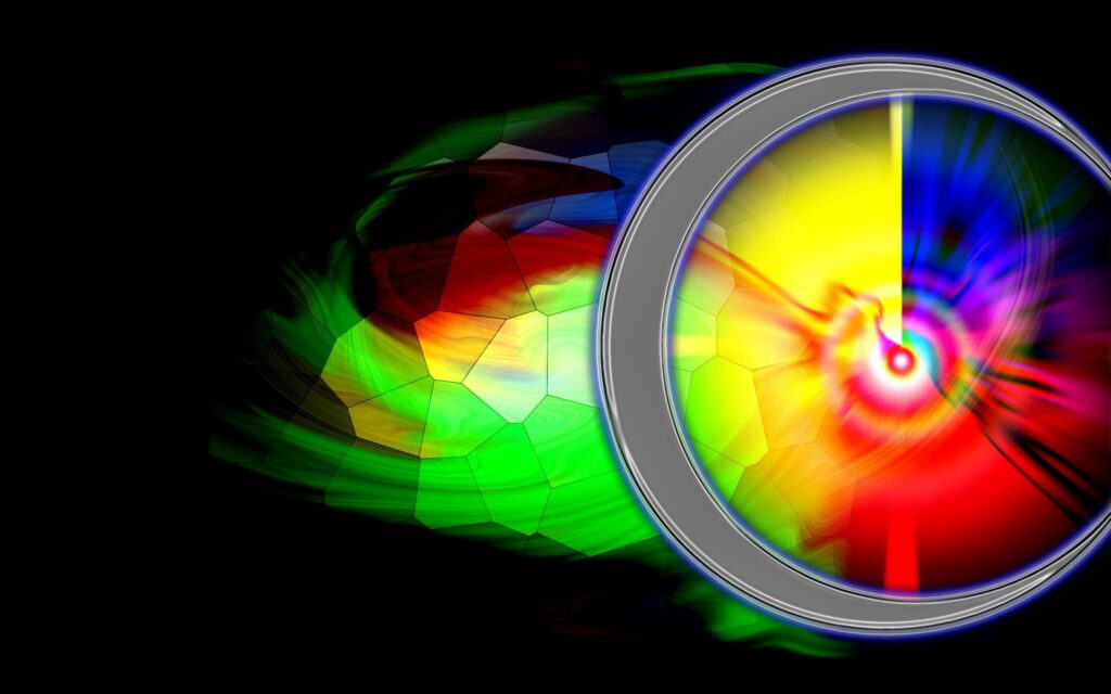 Dynamic Color Explosion Wallpaper - 2560x1600 Bright Design