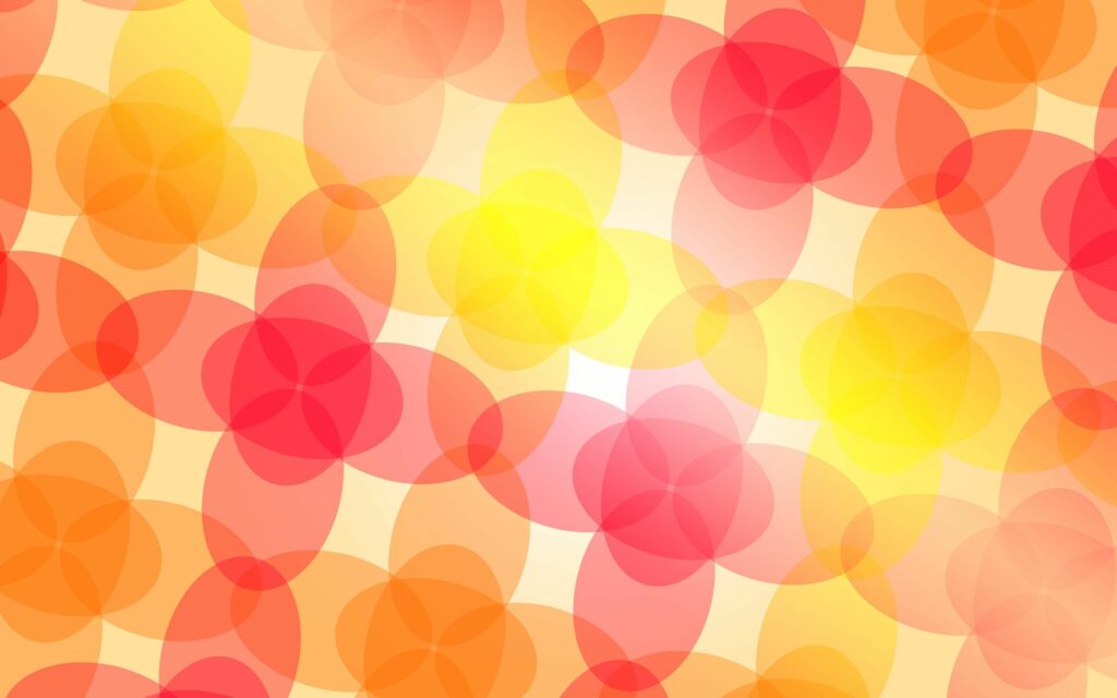 Vibrant Overlapping Circle Wallpaper in Warm Hues - 2560x1600