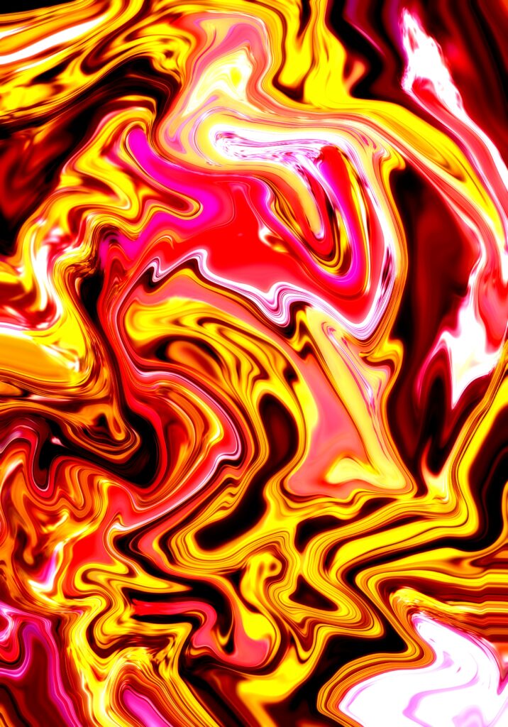 Vibrant 2616x3742 Abstract Liquid Wallpaper - Colorful Swirl Background