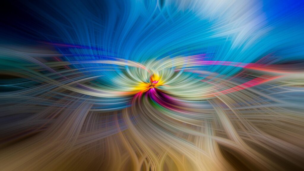 Vibrant 3000x1688 Abstract Wallpaper: Dynamic Lines & Colorful Swirls