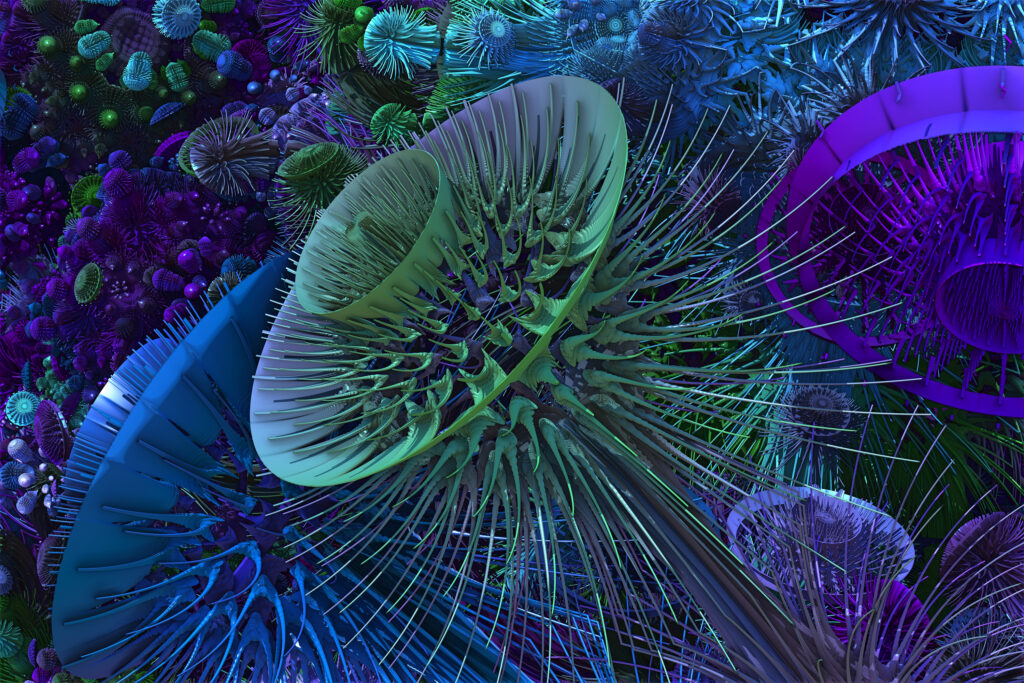 Vibrant 3D Abstract Flower Wallpaper - 3000x2000 Background