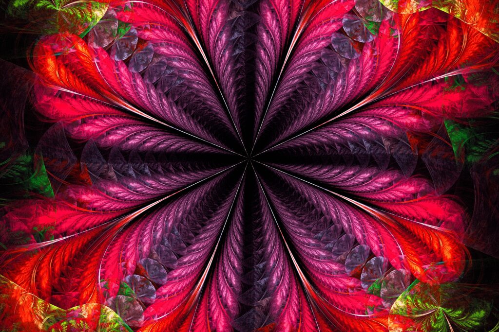Vibrant 3000x2000 Symmetrical Kaleidoscopic Wallpaper Background