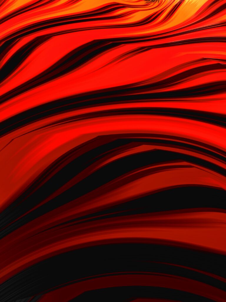 Dynamic Red Wavy Texture Wallpaper - 3072x4096 Captivating Background