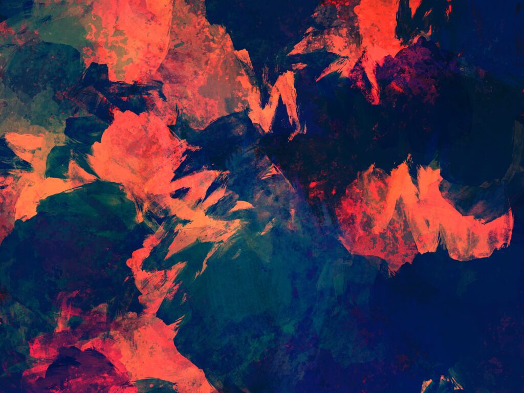 Vibrant Abstract Wallpaper: Dark & Warm Color Splash Background