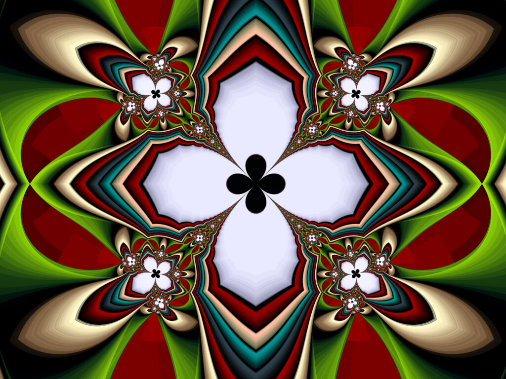 Vibrant Fractal Wallpaper: Intricate Patterns & Striking Colors