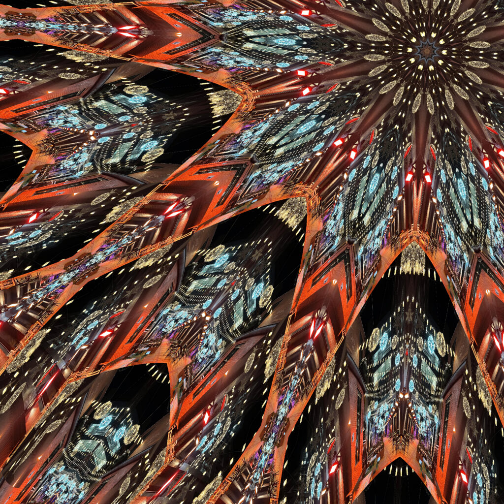 Intricate 3456x3456 Fractal Wallpaper: Colorful Abstract Background