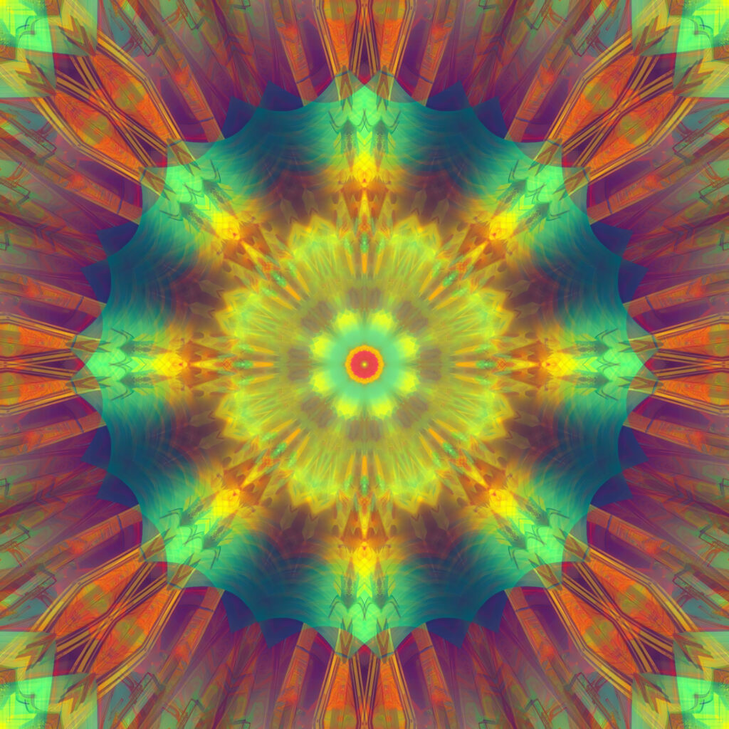 Vibrant Fractal Pattern Wallpaper - Mesmerizing Background Design