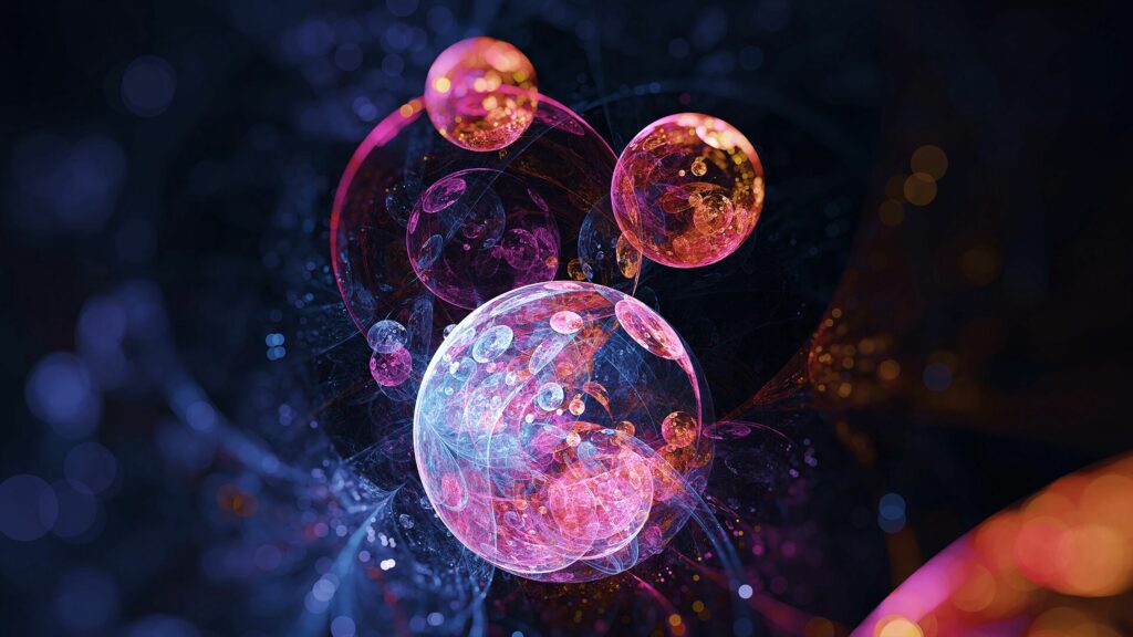 Vibrant Abstract Bubble Wallpaper - 3840x2160 Dreamy Background