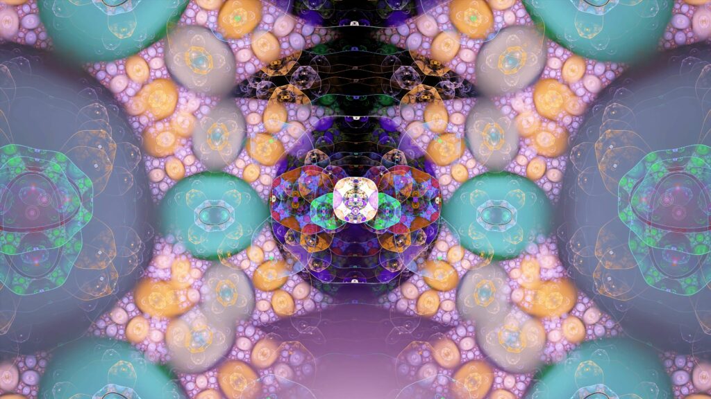Vibrant Abstract Wallpaper 3840x2160 - Colorful Symmetry Background