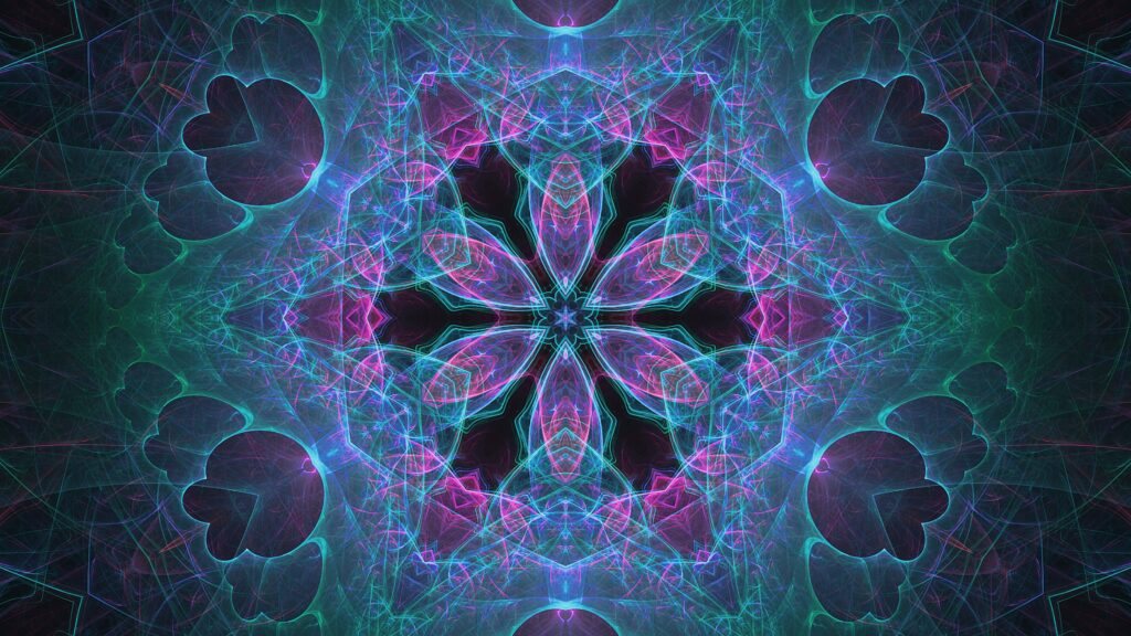 Vibrant 3840x2160 Kaleidoscope Fractal Wallpaper - Colorful Patterns