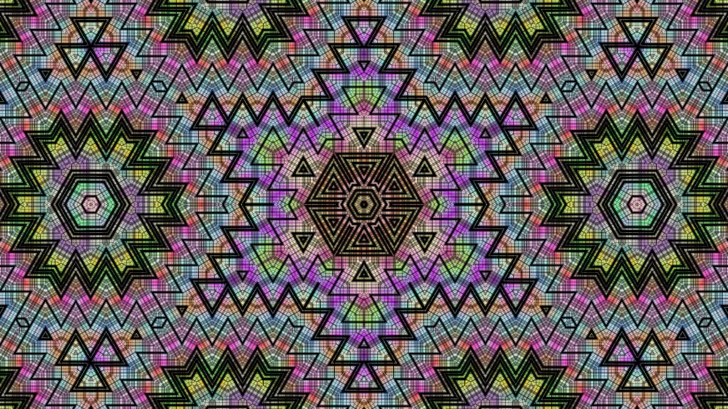 Vibrant 3840x2160 Kaleidoscope Wallpaper - Colorful Geometric Design