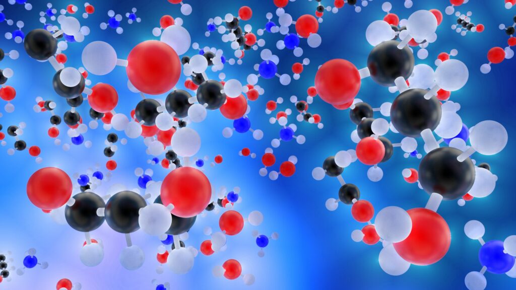 Vibrant 3840x2160 Molecular Structures Wallpaper | Chemistry Art