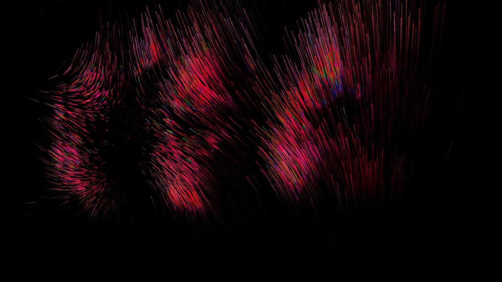 Vibrant 3840x2160 Wallpaper of Dynamic Multicolored Lines
