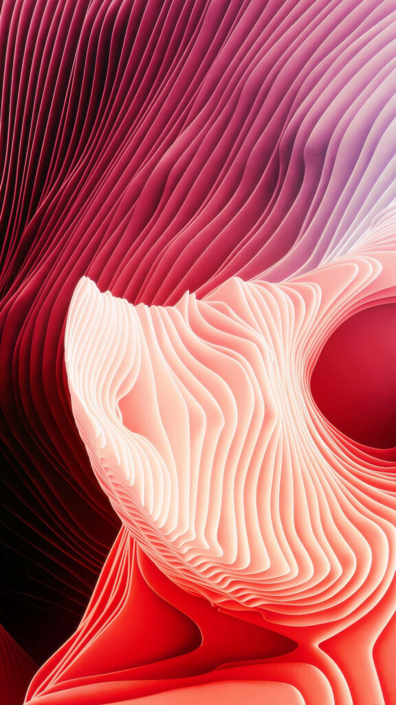 Vibrant 3D Abstract Red Wallpaper for Stunning iPhone Background