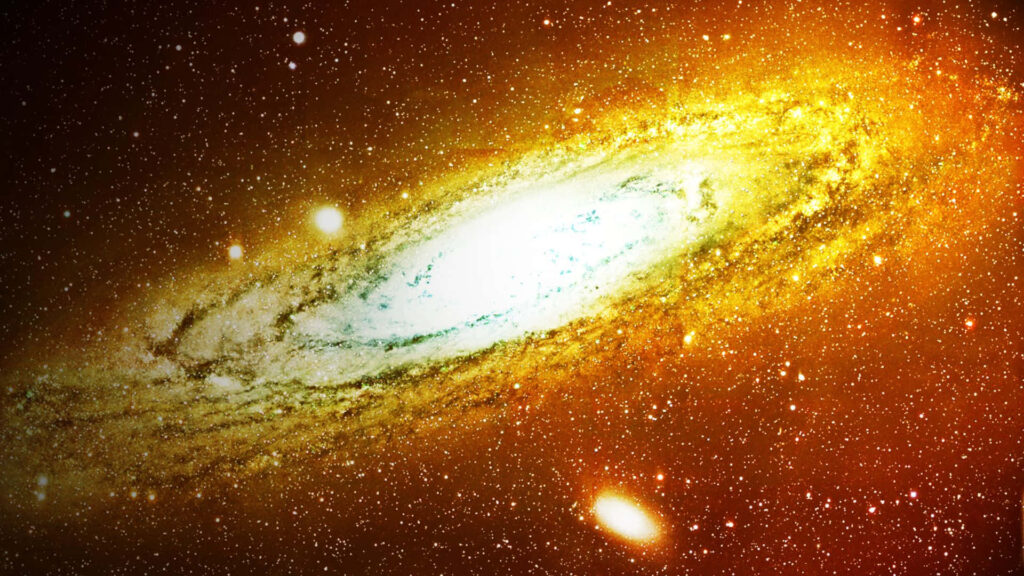 Stunning 3D Galaxy Wallpaper: Vibrant Outer Space Background