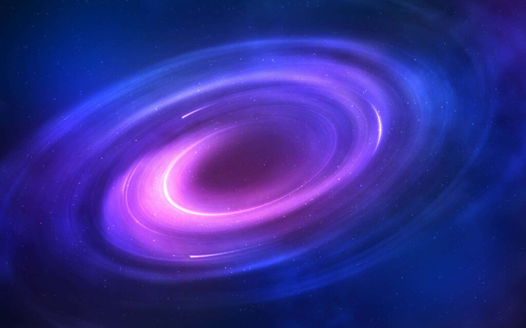 Vibrant Galaxy 3D Wallpaper - Cosmic Hues for Your Space Collection