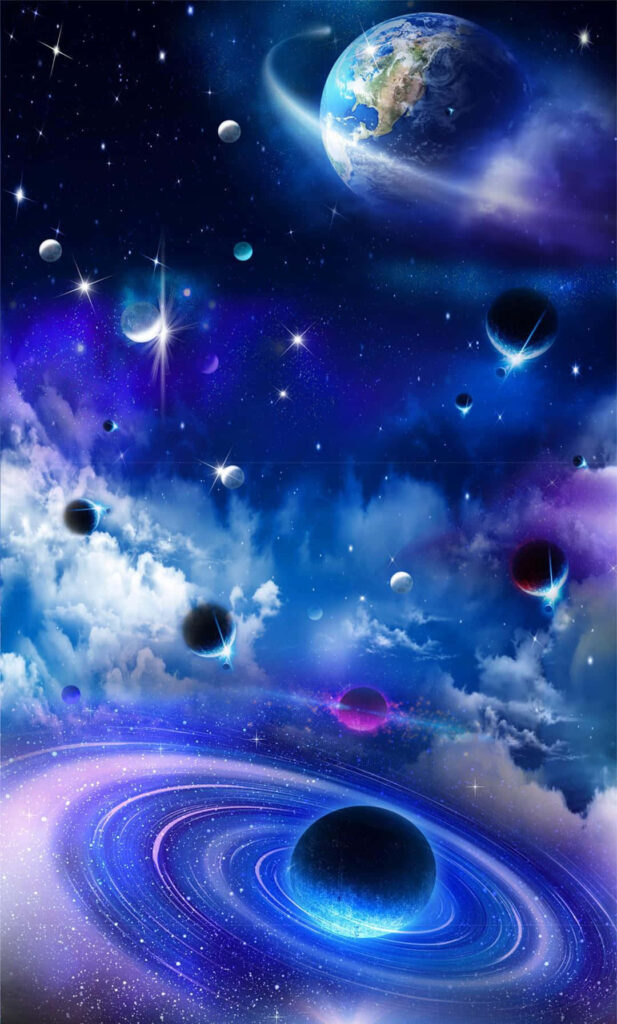 Vibrant 3D Galaxy Wallpaper: Cosmic Colors & Intricate Details