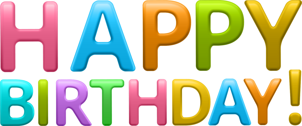 Vibrant 3D Happy Birthday Wallpaper in Bright Colors