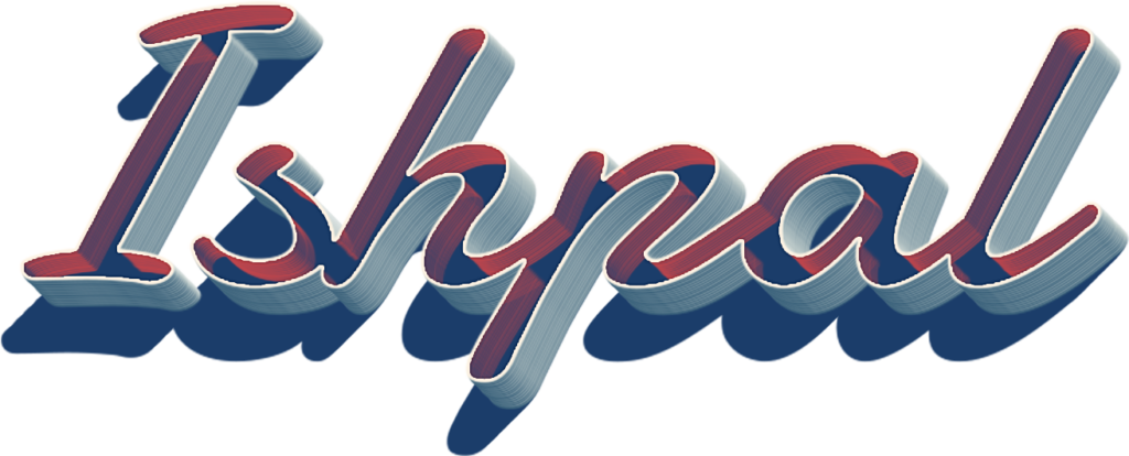 Vibrant 3D Ishqal Wallpaper: Bold Colors & Dynamic Typography