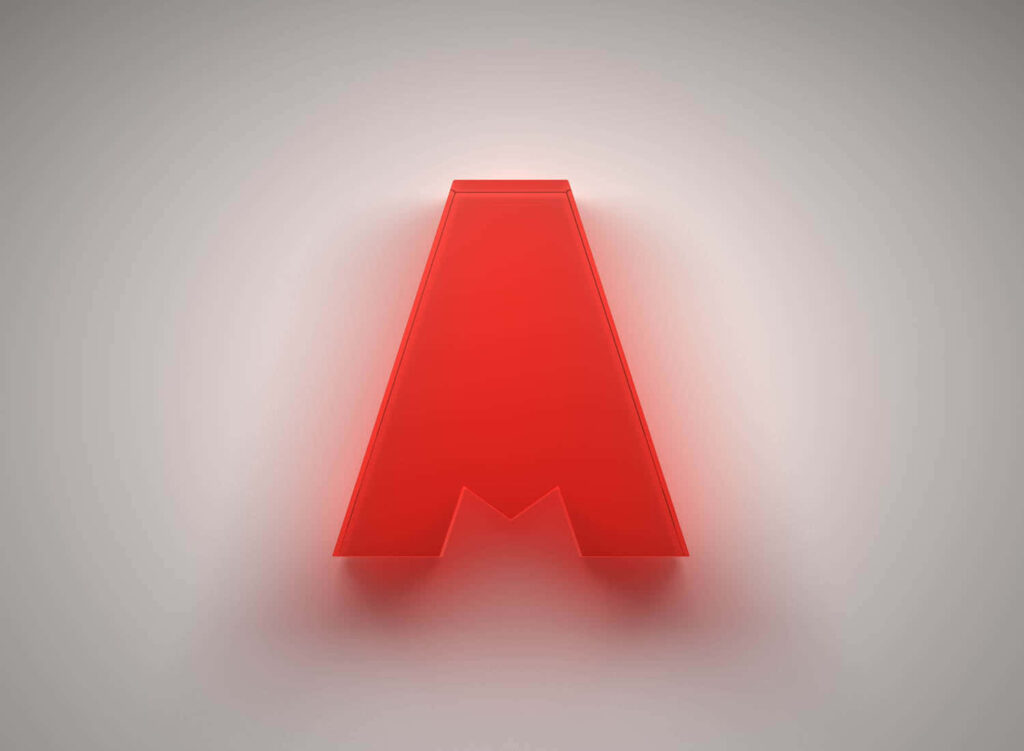 3D red Apex Legends logo glowing on smooth grey background modern wallpaper for fans