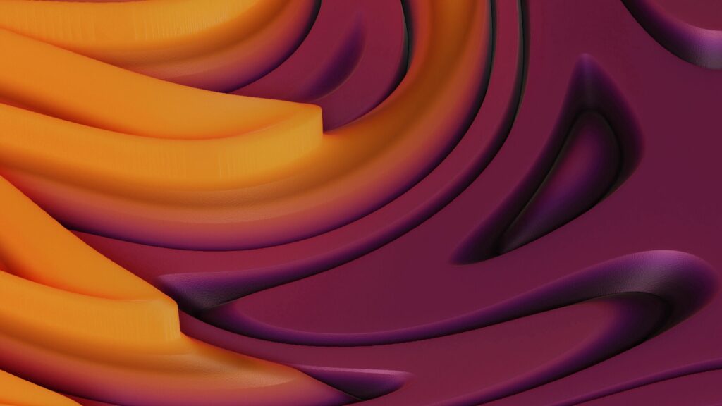 Vibrant 3840x2160 3D Relief Wallpaper with Winding Patterns