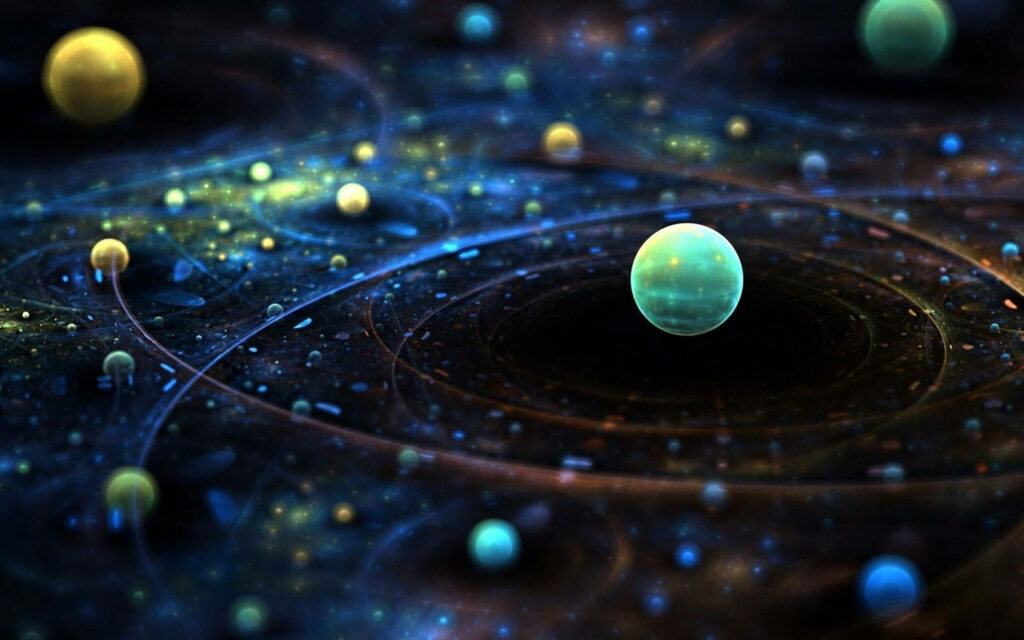 Vibrant 3D Solar System Wallpaper for QHD Displays - Stunning Design