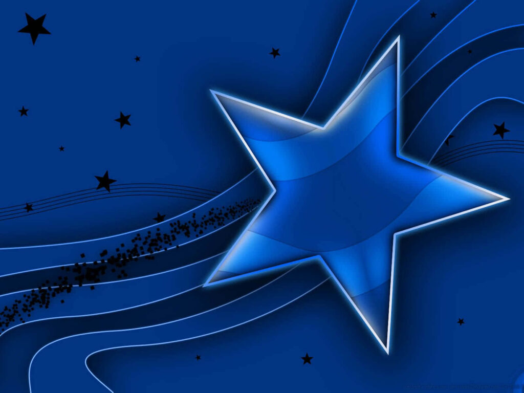 Glowing 3D Star Wallpaper: Enchanting Space-Themed Background
