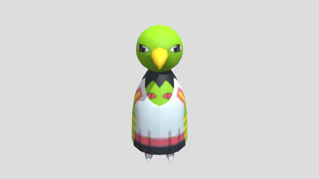 Vibrant 3D Xatu Wallpaper: Mystical Pokémon Design for Your Background