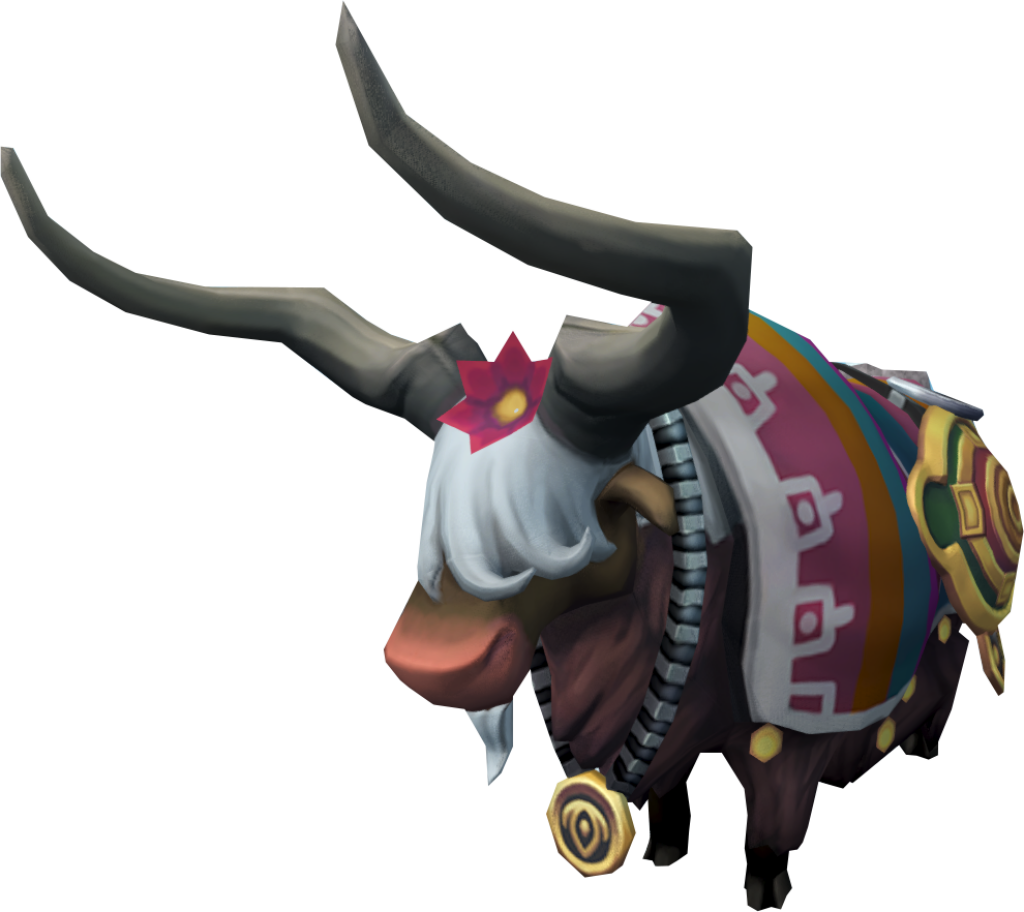 3D Decorated Yak Wallpaper: Colorful Patterns & Festive Design