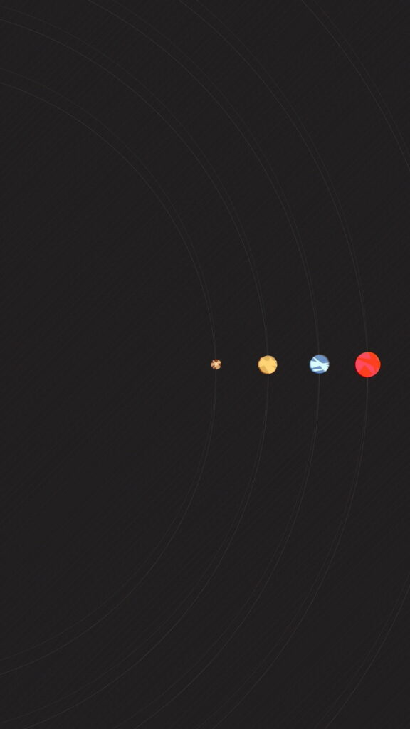 Sleek and Modern: 3D Planets iPhone XR Wallpaper in HD for Minimalist Enthusiasts