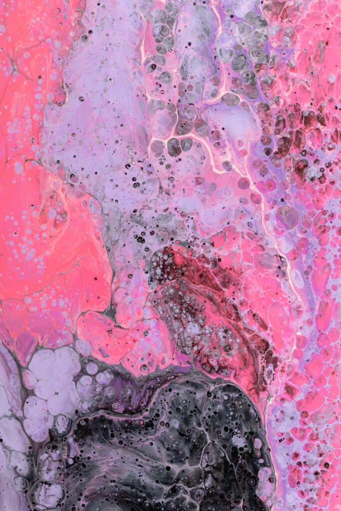 Vibrant 4000x6000 Abstract Wallpaper with Pink, Purple & Black Design