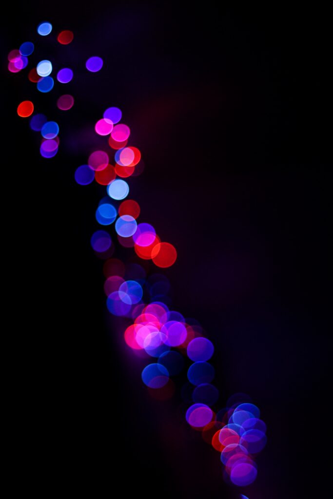 Colorful Bokeh Wallpaper: Dreamy Lights in Pink, Blue & Purple