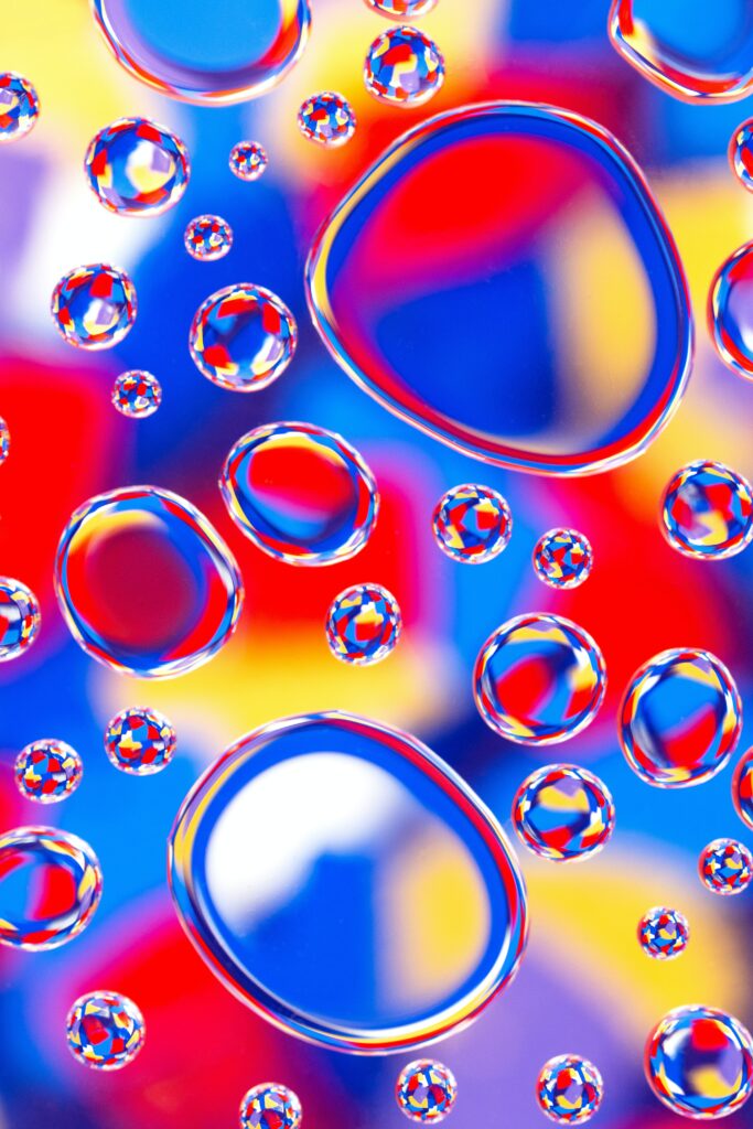 Vibrant 4000x6000 Multicolored Bubble Background Wallpaper