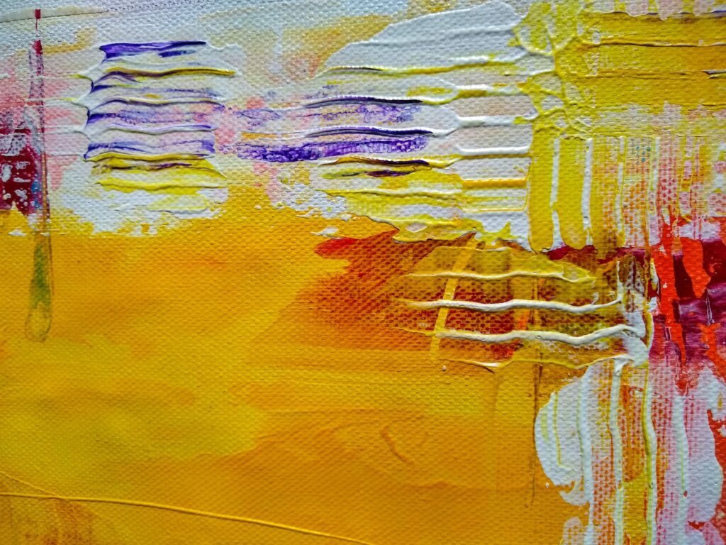 Vibrant 4096x3072 Modern Abstract Canvas Wallpaper with Bold Patterns