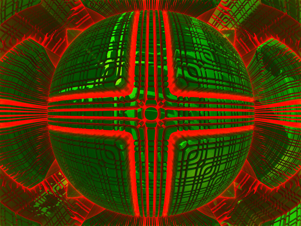Vibrant 4096x3072 Abstract Wallpaper with Decorative Sphere Design